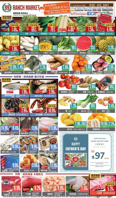 99 Ranch Market (CA) Weekly Ad Flyer May 28 to June 3