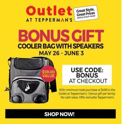 Outlet at Tepperman's Flyer May 28 to June 3