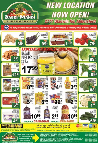 Sabzi Mandi Supermarket Flyer May 28 to June 2
