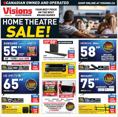 Visions Electronics Flyer October 18 to 24