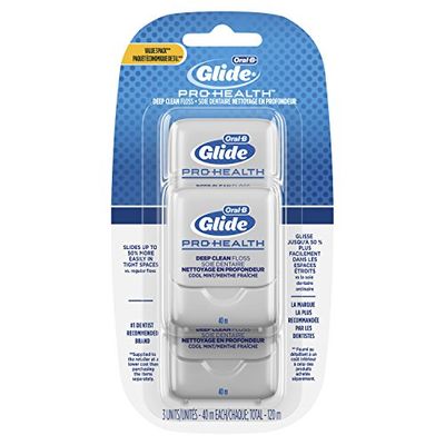 Oral-B Glide Pro-Health Deep Clean Dental Floss, Cool Mint, 40m (Packaging May Vary)