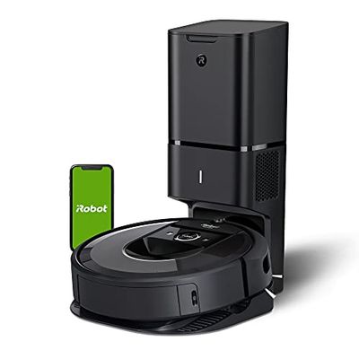 iRobot Roomba i7+ (7550) Robot Vacuum with Automatic Dirt Disposal- Wi-Fi Connected, Smart Mapping, Works with Alexa, Ideal for Pet Hair, Carpets, Hard Floors