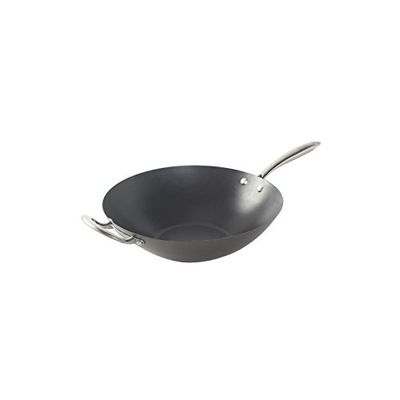 Nordic Ware Asian Spun Wok, 14", Metallic
