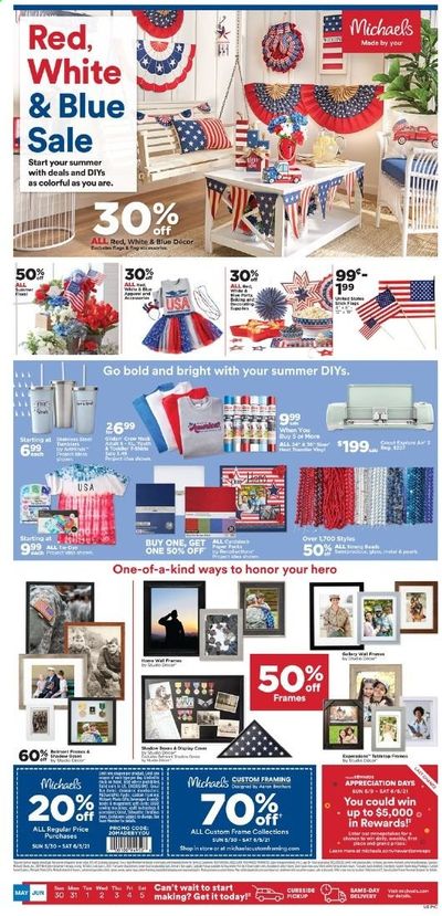 Michaels Weekly Ad Flyer May 30 to June 5