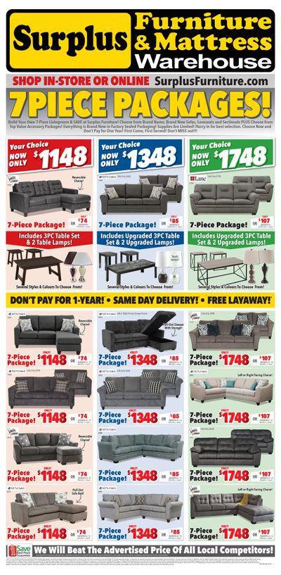 Surplus Furniture & Mattress Warehouse (Winnipeg) Flyer May 31 to June 13