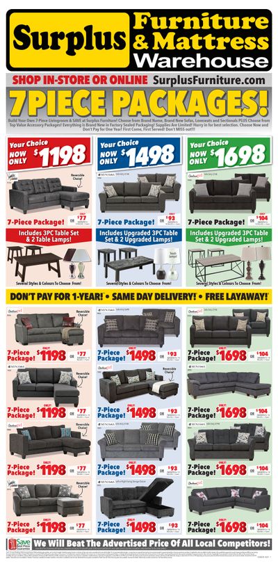 Surplus Furniture & Mattress Warehouse (St. John's) Flyer May 31 to June 13