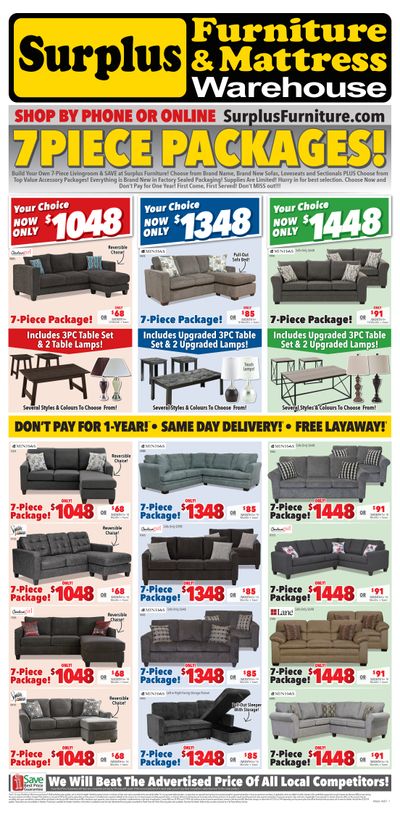 Surplus Furniture & Mattress Warehouse (St. Catharines) Flyer May 31 to June 13