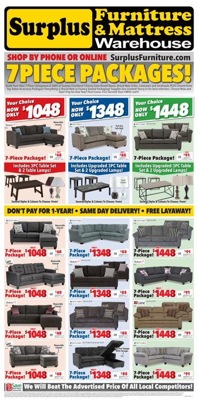 Surplus Furniture & Mattress Warehouse (Peterborough) Flyer May 31 to June 13