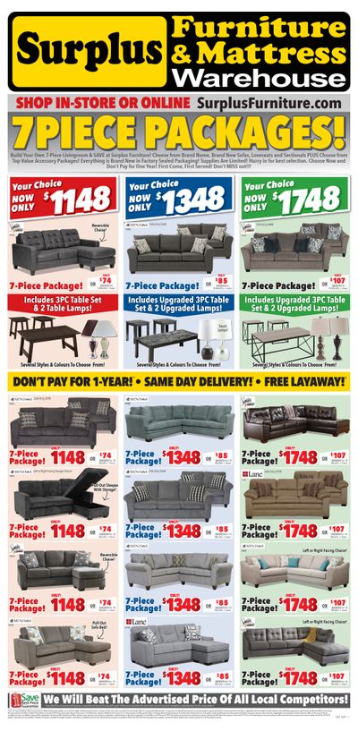 Surplus Furniture & Mattress Warehouse (Edmonton) Flyer May 31 to June 13
