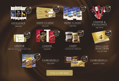 Lindt Chocolate Canada March Break Sale: $5 Chocolate Spreads + 5 for $5 Lindor & Excellence Sticks + More