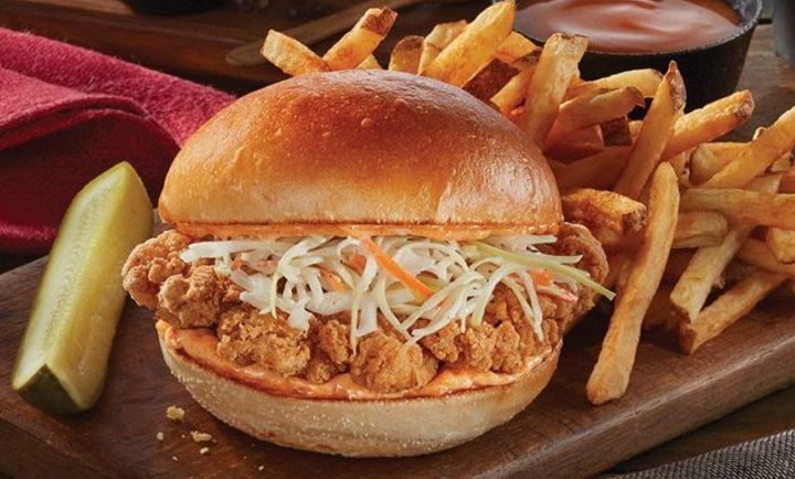 Crispy Chicken Sandwich at Swiss Chalet Crispy Chicken Sandwich at Swiss Chalet