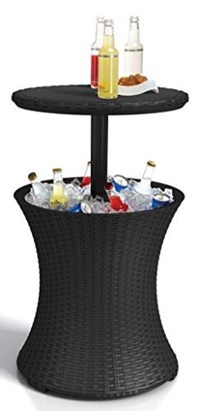 Keter Outdoor Patio Table with 7.5 Gallon Beer Cooler, Grey $129.99 (Reg $154.62)