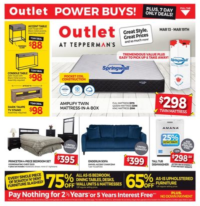 Outlet at Tepperman's Flyer March 13 to 19
