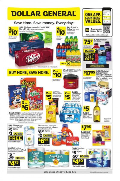 Dollar General (CA) Weekly Ad Flyer May 30 to June 5
