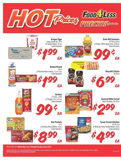 Food 4 Less (CA) Weekly Ad Flyer June 2 to June 8