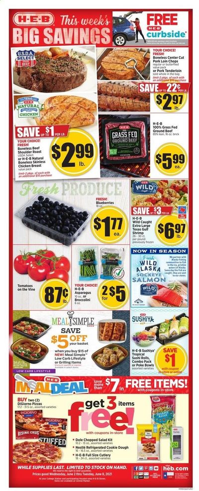 H-E-B (TX) Weekly Ad Flyer June 2 to June 8