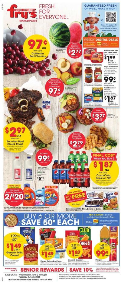 Fry’s (AZ) Weekly Ad Flyer June 2 to June 8