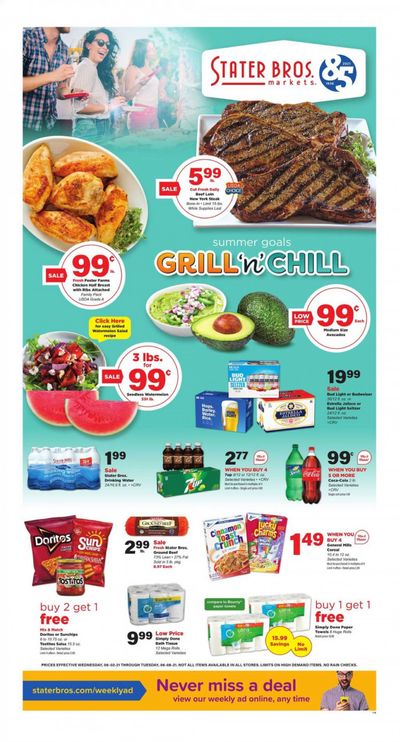 Stater Bros. (CA) Weekly Ad Flyer June 2 to June 8