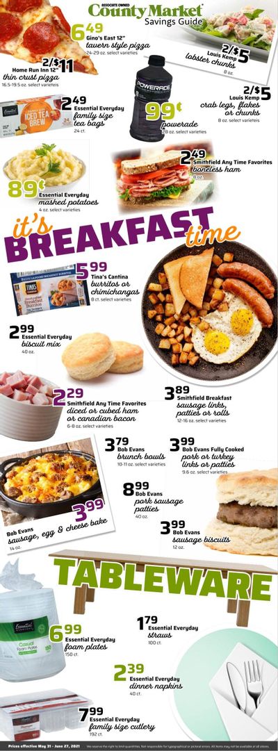 County Market (IL, IN, MO) Weekly Ad Flyer May 31 to June 27