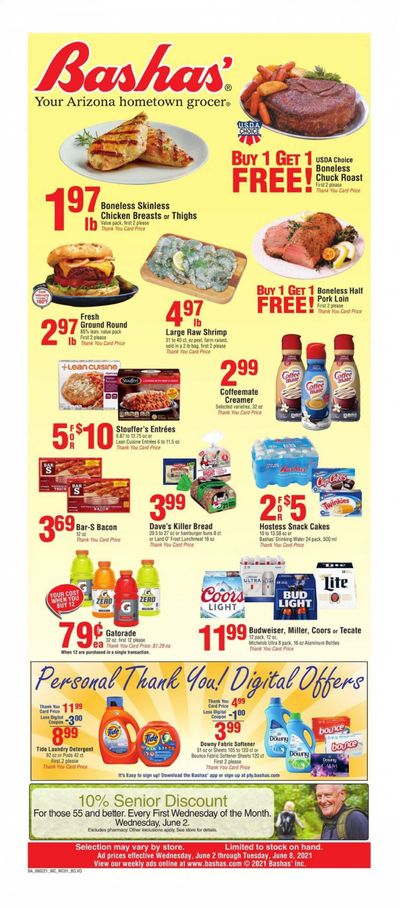 Bashas' (AZ) Weekly Ad Flyer June 2 to June 8