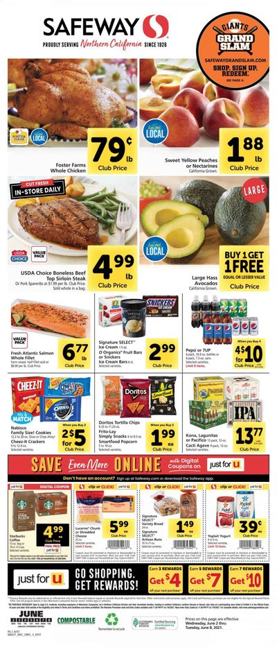 Safeway (AZ, CA, CO, HI, MD, NE, OR, VA, WA) Weekly Ad Flyer June 2 to June 8