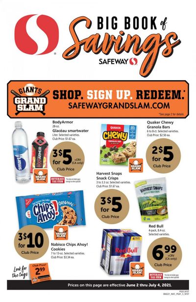 Safeway (AZ, CA, CO, HI, MD, NE, OR, VA, WA) Weekly Ad Flyer June 2 to July 4