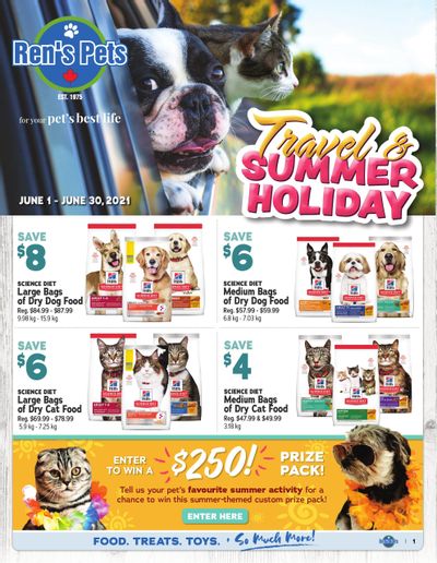 Ren's Pets Depot Travel & Summer Holiday Flyer June 1 to 30