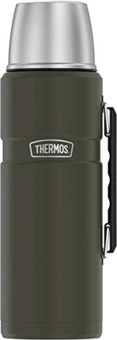 Thermos 2-Liter Stainless King Vacuum-Insulation Beverage Bottle (Army Green), one Size $45.2 (Reg $55.65)