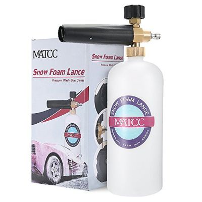 MATCC Snow Foam Cannon Adjustable Pressure Washer Foam Wash Gun 1L Bottle Car Wash Gun Snow Foam Lance with 1/4" Quick Connector $39.98 (Reg $42.98)