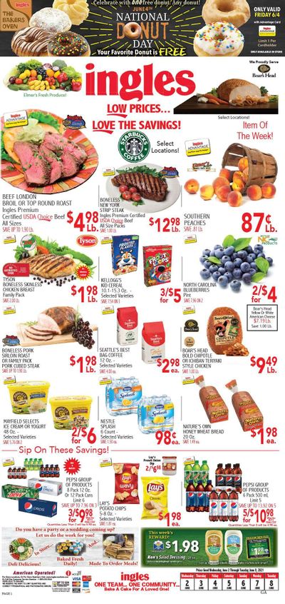 Ingles (GA, NC, SC, TN) Weekly Ad Flyer June 2 to June 8
