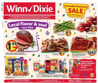 Winn Dixie (AL, FL, GA, LA) Weekly Ad Flyer June 2 to June 8