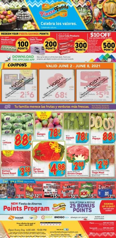Fiesta Foods SuperMarkets (WA) Weekly Ad Flyer June 2 to June 8