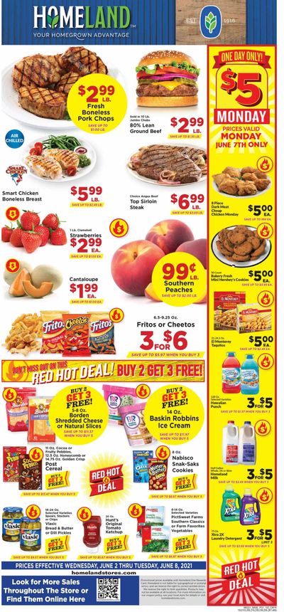 Homeland (OK, TX) Weekly Ad Flyer June 2 to June 8