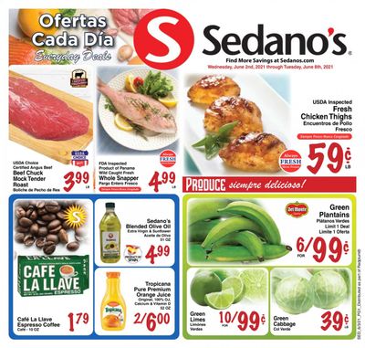 Sedano's (FL) Weekly Ad Flyer June 2 to June 8