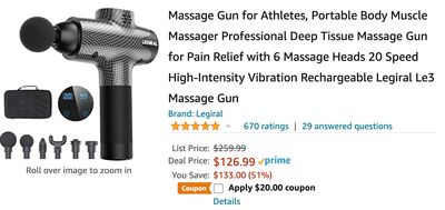 Amazon Canada Deals: Save 59% on Massage Gun for Athletes + 43% on AeroGarden + More Offers