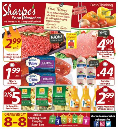 Sharpe's Food Market Flyer June 3 to 9