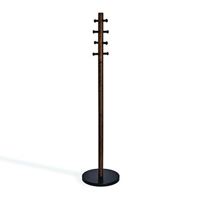 Umbra Pillar Coat Rack, Clothing Hanger, Umbrella Holder, and Hat Organizer, Great for Entryway, Black/Walnut $59.99 (Reg $99.99)