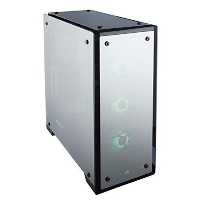 CORSAIR CRYSTAL 570X RGB Mid-Tower Case, 3 RGB Fans, Tempered Glass - Mirror Black - CC-9011126-WW