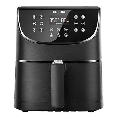 COSORI Air Fryer, 5.8QT Oil Free XL Electric Hot Air Fryers Oven, Programmable 11-in-1 Cooker with Preheat & Shake Reminder, Equipped Digital Touchscreen and Nonstick Basket, 100 Recipes, 1700W