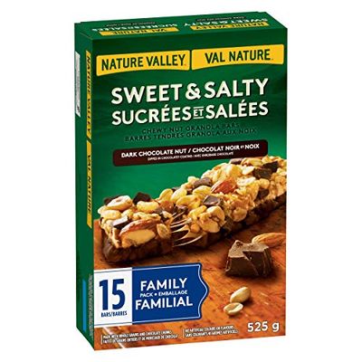 Nature Valley Sweet & Salty Dark Chocolate Nut Granola Bars, 15 Count