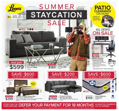 Leon's Summer Staycation Sale Flyer June 3 to 23