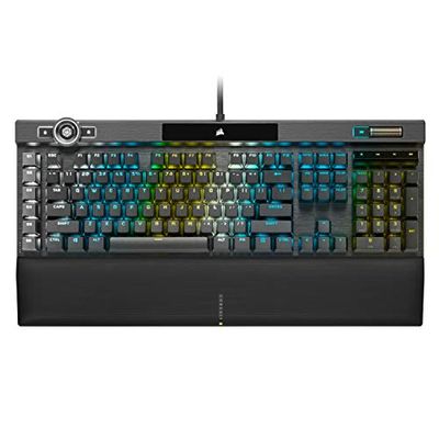 Corsair K100 RGB Mechanical Gaming Keyboard - Cherry MX Speed RGB Silver Keyswitches - AXON Hyper-Processing Technology for 4X Faster Throughput - 44-Zone RGB LightEdge - PBT Double-Shot Keycaps $249.99 (Reg $319.99)