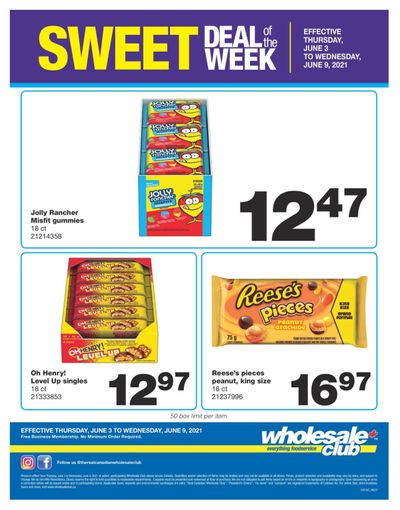 Wholesale Club Sweet Deal of the Week Flyer June 3 to 9