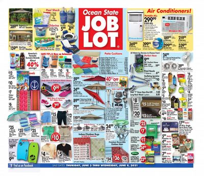 Ocean State Job Lot (CT, MA, ME, NH, NJ, NY, RI) Weekly Ad Flyer June 3 to June 9