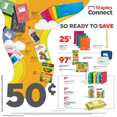 Staples Weekly Ad Flyer June 6 to June 12