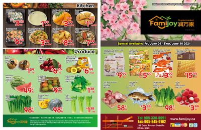 Famijoy Supermarket Flyer June 4 to 10