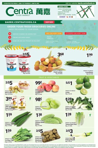 Centra Foods (Barrie) Flyer June 4 to 10