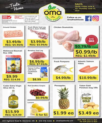 Oma Fresh Foods Flyer June 4 to 10