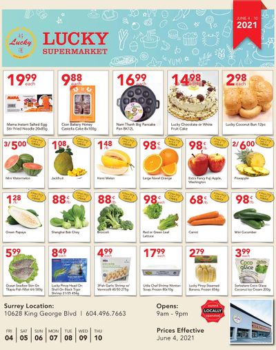 Lucky Supermarket (Surrey) Flyer June 4 to 10