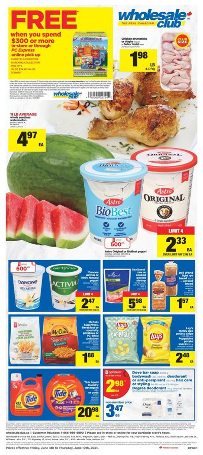 Real Canadian Wholesale Club Flyer June 4 to 10